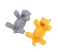 Focket Porte-éponge, 2 Pièces Porte-éponge de Cuisine en Silicone en Forme d'animal, Décor de Cuisine Mignon avec Conception Verticale Peu Encombrante pour Comptoir d'évier de