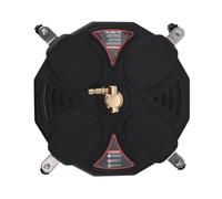 Focket Pression de 13 Pouces Roundez-Vous Nettoyer de, Accessoire de Rondelle de Pression en Acier Inoxydable avec 4 Roues 2500 Psine de Temps Rapide 1/4 Pouce, pour Les Ponts de