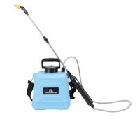 Focket Pulvérisateur de Jardin alimenté par Batterie, 5L Pulvérisateur électrique Portable avec buse rotative, poignée Rechargeable, Lance rétractable, pour la pelouse et Le Jardin (Blue)