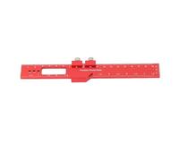 Focket Règle de Menuiserie, Règle de Poche en Alliage en Aluminium de 8 Pouces avec Bloc Coulissant Réglable pour la Construction de l'armoire