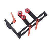 Focket Repose-pied Stable pour Tour à Bois, Construction en Fonte Réglable en Hauteur en Forme de L avec Roues Fixes pour Lit divisé ou Tour à Bois à Double Rail