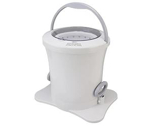 Focket Sèche Linge Compact, Sèche Linge Manuel Non électrique 2500 TR/Min avec Panier Amovible, Sèche Linge Portable pour Camping, Appartements, Camping Car, école, Dortoir, Mini Sèche (Blanc)