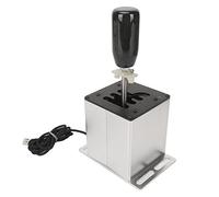 Focket Sim Racing Shifter, Coque Interne en Alliage d'aluminium en Acier Inoxydable, Poignée en Fibre de Carbone PC USB Shifter avec Tête de Bouton Remplaçable pour