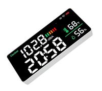 Focket Sonomètre, Décibelmètre Mural à écran LED de 11 Pouces, Compteur SPL avec Horloge Multifonction de Température et d'humidité 4 en 1, Haute Précision DBA pour Salle de t Studio