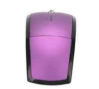 Focket Souris sans Fil, 2.4G Ergonomic Folding Portable Travel Mouse with Magnetic Power Off Switch Battery Indicator Display, for Laptop PC Computer Wins 7 Vista (Purple)