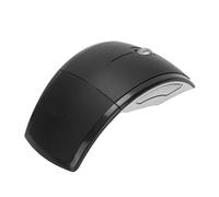 Focket Souris sans Fil, 2.4G Ergonomic Folding Portable Travel Mouse with Magnetic Power Off Switch Battery Indicator Display, for Laptop PC Computer Wins 7 Vista (Black)