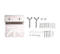 Focket Support de Montage de Gouttière, Support de Caméra de sécurité Solaire en Acier Inoxydable avec Base à Six Trous, Compatible avec 90% des Modèles de Caméra pour Installation