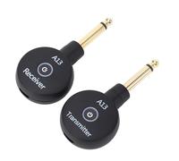 Focket Système de Guitare sans Fil, émetteur-récepteur de Guitare à Faible Latence de 2,4 GHz, Portée de 100 Pieds, Kit de sans Fil avec Batterie Rechargeable Intégrée et Prise Jack 6,35 Mm pour