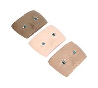 Focket Tableau de Pratique de Maquillage pour le Visage, Texture Bionique en Silicone 3 Couleurs Marron foncé, Marron Clair, Rose, Visage de Pratique de Maquillage pour les Yeux, Tableau de de