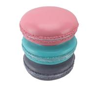 Focket Tabouret de Coiffeuse, Banquette Ergonomique Rembourrée en Forme de Biscuits Macarons, Matériau en Résine avec Base Ronde Antidérapante pour Changer de Chaussures, Maquillage, vanité, Salon,