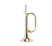 Focket Trompette en Si Bb pour Débutant, Bugle en Cuivre avec Gants, Chiffon de Nettoyage et Embouchure Amovible, Bugle Professionnel pour Orchestre Militaire et Fanfare scolaire