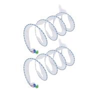 Focket Tunnels de Chats, Tive de Tunnel de Chat en Spirale en Acier Pliable avec Souris en Plumes Interactives pour Intérieurs Chiots Chatons Lapins Ferrets