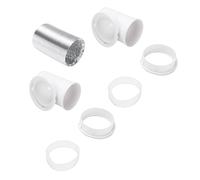 Focket Tuyau d'aération de Sécheuse, Coude à 90 Degrés de 4 Pouces, Conception Peu Encombrante avec Kit d'aération de Conduit en Aluminium, Connecteur 'aération de Sécheuse pour Buanderies et