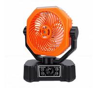 Focket Ventilateur Brumisateur de Camping, alimenté par une Batterie Rechargeable de 10 000 mAh, Portable, avec Oscillation Automatique, 8 vitesses, Lumière LED, Silencieux, Idéal pour