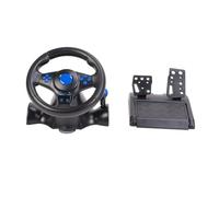 Focket Volant de Course de Jeu, Rotation à 180 Degrés, Volant de Course Sim à Double Moteur, de PC avec Pédales et Fonctions Programmables pour One PC