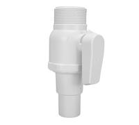 Fockety 1,5 Pouces 2 Voies Vanne à Boisseau Sphérique, en Plastique ABS PVC No Union End, avec la Main des écrous Serrés pour une Connexion Rapide, pour la Piscine Filtre Skimmer Pompe