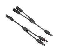 Fockety 1 Paire de Connecteurs Solaires Adaptateur Parallèle Branche en y Câble Kit d'outs de Prize de Fil pour Panneau Solaire 30cm Panneau Câble Parallèle Branche en y