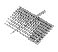 Fockety 10pcs S2 Steel Star Head Drill BST Bits Set pour le Personnel D'entretien Professionnel