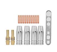 Fockety 17pcs MB 15AK MIG Welding Torch Consumables, Copper Contact Tip