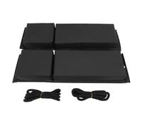 Fockety 2pcs Boat Barrers, 24 Pouces X 6,5 Pouces Anti-impacts Vertical Protection Marine Dock de Pare-Chocs avec Corde élastique, pour Les Bateaux Plats à Jet Skis Petits Bateaux de