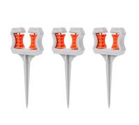 Fockety 3 pièces Pointes de Guidage de Tuyau d'arrosage, Support de Pointe de Guidage de tuyaux de pelouse avec Rouleau Lisse, empêche Le Tuyau de se tordre, pour pelouse de Serre