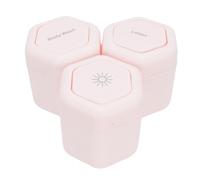 Fockety 3pcs Conteneurs de Voyage, Pots Magnétiques à Bouche Large de la Fuite Réutilisable pour la Lotion de Lavage Corporel, avec Conception en Plastique Rosée pour Les éléments