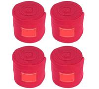 Fockety 4pcs Horse Jambe Enveloppe, Longueur 118,11 Pouces, Largeur 3,94 Pouces enroulé des de épaissis pour Les Chevaux, Bandages de Jambe de Cheval Supplies Stables (Rouge)