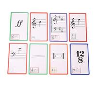 Fockety 50pcs Piano Music Flash Cards, Double Face Cold Colore Coded Piano Théorie des Flashs pour Les Enfants et Les Débutants, Terminal Musical pour Le Piano Kids Learning