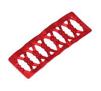 Fockety 7 Couleurs de Manchette de Tresse à Cheveux - 100pcs Outils de Style pour les Perles de Tressage de Cheveux Colorées, Décoration Unique (rouge)