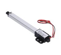 Fockety Actionneur Lineaire, 4in Stroke 12V Mini Actionneur Lineaire Élecrique à Faible Bruit, de Mouttement en Métal pour Robot, Armoires, Ouvre-Fenêtre (Course 100mm-15mm/s-50N)