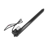Fockety Actionneur Lineaire Élective, 24V 400mm Course 1000n Actionneur Élective, 6 Mm/S Vitesse IP65 Impermé à l'Eau à Faible Bruit en Alliage d'Aluminium Noir de (Actionneur avec télécommande