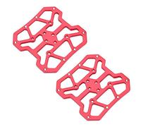 Fockety Adaptateurs de Plate-Forme de Pédale Automatique pour Vélo Robuste, pour SPD, Conception à la Mode, Installation Légère, Amateurs de Vélo de Montagne (Rouge)