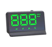 Fockety Affichage Tête Haute pour Voiture, Compteur de Vitesse GPS HUD Numérique avec Direction de Déplacement, luminosité Automatique Câble USB Plug and Play Affichage Tête Haute pour