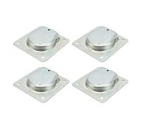 Fockety Anneau de Corde de Remorque encastré en Acier au Carbone Solide, Force de Rupture Maximale de 2000 Lb, Attaches pour Remorques, 4 Pièces pour Fourgon et à Godets