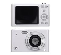 Fockety Appareil Photo numérique, Zoom 16X 48MP 2,4 Pouces IPS écran Flash Anti-tremblement Mise au Point Automatique 4K caméra pour Enfants garçons Filles, Appareil Photo Compact pour