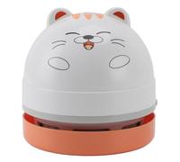 Fockety Aspirateur de Bureau, Mini Aspirateur Portatif de Table d'abs avec Le Compact alimenté par Batterie d'aspiration élevée pour la Voiture (Chat)
