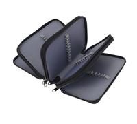 Fockety Attaque à Crayon, 72 Emplacements Sac à Crayon de Grande capacité Oxford avec 4 Compartiments, Porte-Crayons de Couleur Portable, Pochette de Stylo, Organisateur au Crayon (Black)