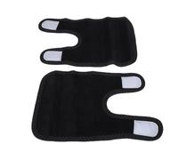 Fockety Attelles de Jambe de Chien, Support de Jambe Avant Réglable pour Entorses Articulaires et Foulures Ligamentaires avec Bandes Réfléchissantes, Genouillère en Tissu (M)