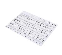 Fockety Autocollant pour Clavier de Piano électronique 61/88 Touches, Facile à Utiliser, Matériau Adhésif Amovible en PVC Transparent pour Débutants PVC 11 X 7,4 Pouces - Idéal pour les Enfants et