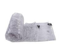 Fockety Bâche Transparente Imperméable à l'eau, 9,8 X 16,4 Pieds en PVC Double Couche Extérieure Imperméable à la Pluie, Vent, Bâches Imperméables Transparentes pour Patio, Porche,