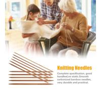 Fockety Bamboo -Double -Top Eidles Set 11 Tailles Ergonomic Soft Needles Complex Project Tricoting Craft pour les Débutants ou L'utilisation Professionnelle Appropriée