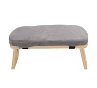 Fockety Banc de Méditation, Banc à Genoux Pliant en Bois Confortable, Tabouret de Méditation Ergonomique Inclinable vers l'avant avec Coussin pour la Cérémonie de thé de Relaxation à la