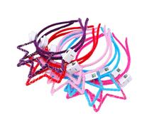 Fockety Bandeau Couronne Lumineux à LED, 40 Bandeaux Lumineux avec 3 Modes de Clignotement et 3 Batteries 120 MAh, pour Fêtes, Concerts, Mariages, Spectacles sur Scène, Séances (Bandeau couronne