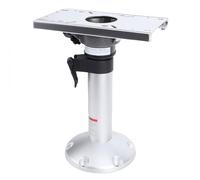 Fockety Base de Chaise de Bateau, Piédestal de Siège de Bateau à Hauteur Réglable en Alliage D'aluminium, Piédestal Pivotant à 360 Degrés avec Glissière pour Pont de Quai Flottant de