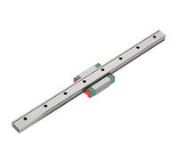 Fockety Bloc de Glissière de Guide de Rail Linéaire Miniature de Largeur de 12 Mm, Chariot de Rail de Mouvement Linéaire Interchangeable pour Mouvement de Précision (200mm)