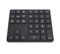 Fockety Bluetooth Number Pad, 2.4G Wireless 35 Touches USB Rechargeable Clavier Numérique sans Fil avec Récepteur, Clavier de Saisie de Données de Clavier Externe Mince pour (BLACK)