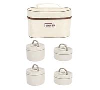 Fockety Boîte à, boîte à lunch isotherme en acier inoxydable avec sac à lunch isotherme, boîte à lunch portative empilable étanche, contenant alimentaire pour les femmes