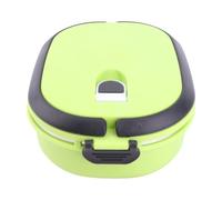 Fockety Boîte à Déjeuner Thermique Isolée en Acier Inoxydable, Conteneur pour le Stockage des Aliments, Facile à Transporter pour les Employés de Bureau, 1 Couche Vert