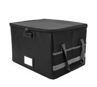 Fockety Boîte à Documents Ignifuge, Boîte de Rangement de Fichiers Ignifuge Avec Couvercles, de Rangement de Fichiers étanche, Coffre-fort Portable pour la Maison et le Bureau.