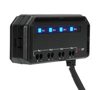 Fockety Boîte à Fusibles et Relais 12 V 20 a, Kit Universel étanche à 4 Voies avec Pinces de Câblage, Indicateur LED, Bloc de Fusibles Rv pour Automobile, Voix, Camion, Bateau, Remorque